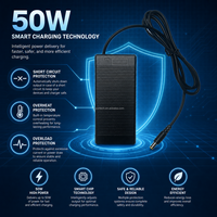Chargeur de batterie au lithium Joyun en gros 29,4V 42V 54,6V avec entrée AC 100-240V 50W étanche DC 2.1 pour vélo électrique et trottinette électrique