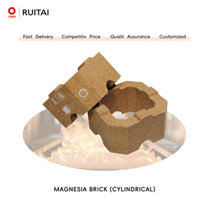 Bloques de ladrillo de arcilla de fuego de magnesia fundida sin cromo de alta calidad, hornos MGO de mullita de alúmina, refractario de soldadura de corte personalizable - Product Image 3