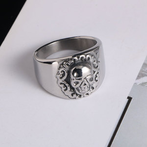 Skull <b>Ring</b> Wide <b>Titanium</b> Steel Men's Jewelry SA745 Alternative Street Style Gift Fashion <b>Rings</b> - Product Image 1