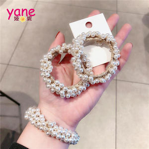 Bando rambut mutiara elastis mewah Fashion ikat rambut Aksesori rambut kualitas tinggi - Product Image 1