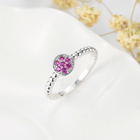 Seven.A pas cher 2024 conception Simple plaqué or blanc rose saphir anneaux mode bijoux bagues pour femmes