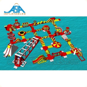 Tùy chỉnh ngoài trời thiết bị giải trí <span class=keywords><strong>Inflatable</strong></span> công viên nước trở ngại khóa học người lớn nổi đảo - Product Image 2