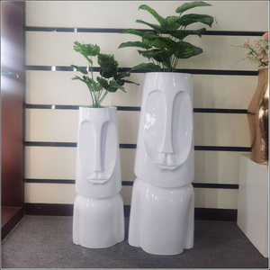 Vases à fleurs de luxe électroplaqués argent, finition métallique, pour décoration de mariage et de fête, grand support de plantes sur pied - Product Image 3