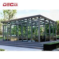 Structures en verre trempé pour l'extérieur et l'intérieur, montage facile, jardin, patio, pièces en verre préfabriquées, alternatives aux vérandas, vérandas