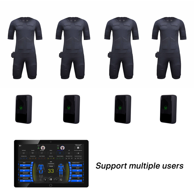 Professional Silica Gel Waterproof EMS Training Suit Full Body Fitness Device for Studio Gym Fitness Franchise