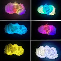 Lumière de plafond en forme de nuage LED multicolore changeante synchronisée avec la musique CSX, blanc chaud, télécommande, application, décoration intérieure, chambre à coucher, éclairage en forme de nuage
