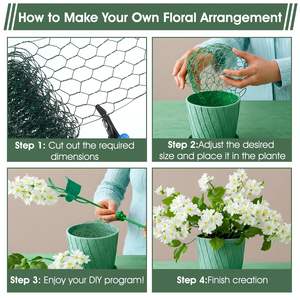 Malla <span class=keywords><strong>de</strong></span> alambre verde <span class=keywords><strong>para</strong></span> gallinero, red hexagonal <span class=keywords><strong>de</strong></span> hierro <span class=keywords><strong>para</strong></span> gallinero, alambre floral galvanizado <span class=keywords><strong>para</strong></span> manualidades, coronas, jardín y aves <span class=keywords><strong>de</strong></span> <span class=keywords><strong>corral</strong></span> - Product Image 4