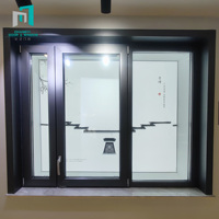 Fenêtres en aluminium à double vitrage conformes aux normes australiennes, modernes, en acier inoxydable, avec vitrage PVC, persiennes, rideaux, pour chambre à coucher - En promotion