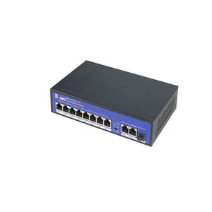 Conmutador POE de 8 puertos 100Mbps, 2 puertos de enlace ascendente SFP Gigabit para cámara <span class=keywords><strong>IP</strong></span>, AP inalámbrico, sistema VoIP - Product Image 2