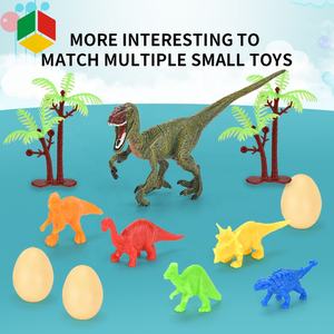 Juego de 45 Juguetes de Dinosaurios de Fábrica QS, Modelo de Animal, Figura de PVC, Simulación de Huevo de Dinosaurio, Rex, <span class=keywords><strong>Saichania</strong></span>, Pterosaurio, Juguetes Sólidos y Resistentes - Product Image 4