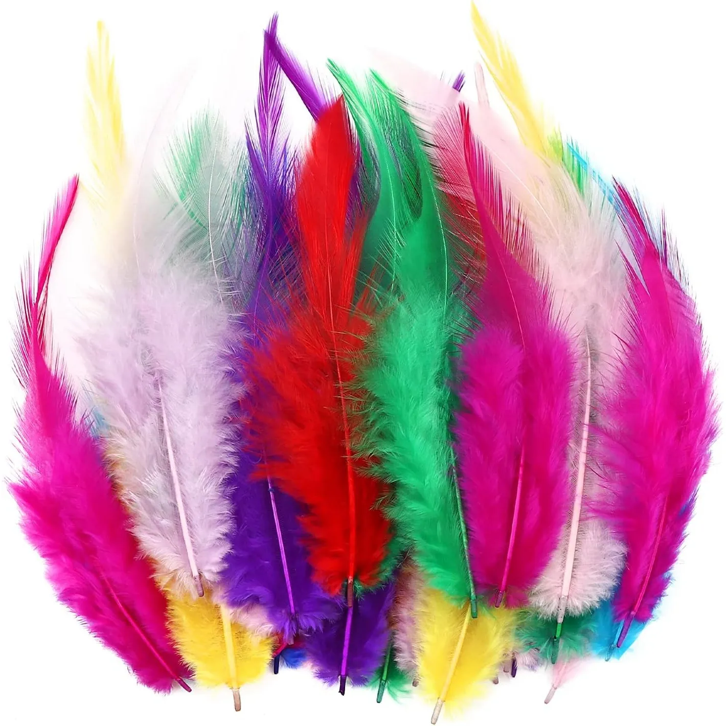 RTS 5-7Inch Loose Rooster Saddle Hackle Feathers for Crafts Wedding Home Party Earrings Jewelry DIY Dream Catcher Decorations