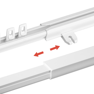 La decorazione domestica dell'ospedale ha fatto la pista flessibile della tenda del soffitto montata Hardware della tenda della striscia del <span class=keywords><strong>Pvc</strong></span> <span class=keywords><strong>scorrevole</strong></span> S piega del <span class=keywords><strong>Pvc</strong></span> - Product Image 3