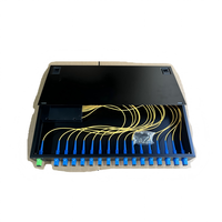 BANGBANG 1x16 Boîtier de terminaison PLC en cassette, Montage en rack SC, Répartiteur optique ODF, Panneau de brassage fibre optique FTTH, Acier laminé à froid