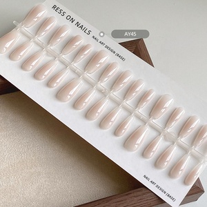 <span class=keywords><strong>Faux</strong></span> <span class=keywords><strong>ongles</strong></span> Newby personnalisés dégradés roses, 30 pièces/rangée, en ABS réutilisables, forme carrée, à presser - Product Image 2
