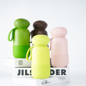 Custom Durable 18/8 Stainless Steel Double Wall Water Bottle Non-slip Base Boot Carry Handle Loop Vacuum Insulated For Camping - Product Image 2