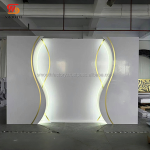 Panel de Fondo Acrílico LEDA con Diseño de Líneas 3D para Bodas, Decoración con Tiras de Luz, Panel de Arco para Eventos - Product Image 2