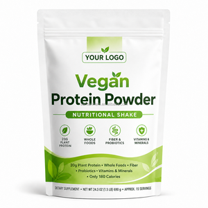 Poudre de protéines végétalienne OEM ODM, shake nutritionnel à base de plantes, aliments entiers, marque privée, vente <span class=keywords><strong>en</strong></span> gros, emballage <span class=keywords><strong>en</strong></span> sachet - Product Image 5