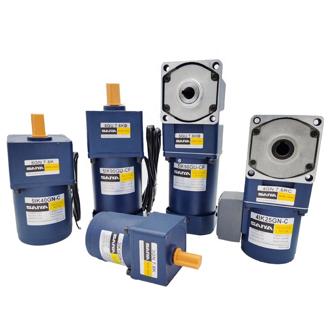 60mm-104mm 10W-200W Low Rpm High Torque Single Phase 3 Phase Electric AC Induction Speed Control Gear Motor