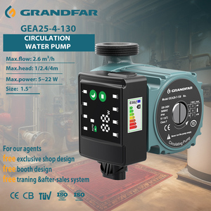 Pompe de circulation d'eau chaude silencieuse Grandfar 5-22W à faible consommation d'énergie pour usage domestique OEM/ODM GEA25-4-130 Haute performance D - Product Image 1