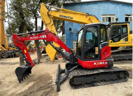 Excavatrice d'occasion Kx 163 de marque supérieure U30 en excellent état et à faible nombre d'heures, 5 tonnes, d'origine japonaise, à vendre au prix de gros - Product Image 4