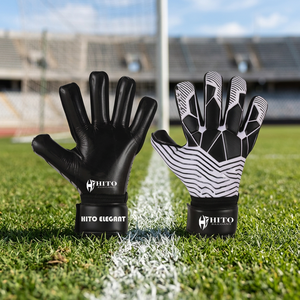 Gants de gardien de but professionnels 2026, protection des doigts, coupe Cresco, contact de la paume avant, latex pour le dos de la main, impression par sublimation - Product Image 3