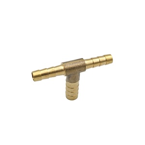 1/4 "(6mm) ข้อต่อตัวทีก้านทองเหลืองสำหรับ1/4" ท่อไอดีแยกสหภาพ<span class=keywords><strong>3</strong></span>ทางสำหรับท่ออากาศเชื้อเพลิงน้ำ - Product Image 1