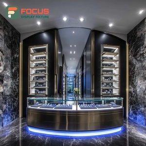 Fabricante de Sistemas de Exhibición de Joyería de Lujo Personalizados, Panel de Vidrio Templado, Mostrador de Exhibición para Espacios de Boutique - Product Image 1