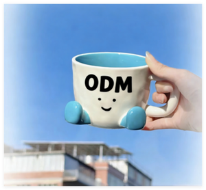 Tazza in Ceramica per Caffè e Acqua, Stile Little Red Book, con Disegno Sottosmalto per <span class=keywords><strong>Faccine</strong></span> Cartoon, Super Carina, Design di Nicchia Adorabile - Product Image 1