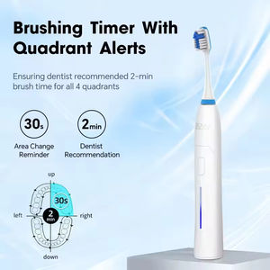 แปรงสีฟันไฟฟ้าโซนิคแบบไร้สายอัจฉริยะสำหรับผู้ใหญ่ พร้อมกล่องพกพา ขายส่งแบบกำหนดเองได้ - Product Image 5