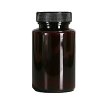100ml 120ml 4oz 150ml 175ml 200ml Bouteilles vides en plastique PET marron avec bouchon noir pour capsule médecine pharmaceutique