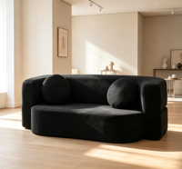 Samt-Cord Vakuumkomprimiertes Schlafsofa mit Hochdichtem Schwamm, Faltbare Couch für Apartment, Hotel, Schlafzimmer, Wohnbereich