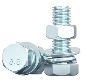 Vis à tête hexagonale de grade 8 fabriquées en Chine, haute résistance, pour la réparation automobile, les équipements lourds et l'installation de turbines éoliennes. - Product Image 2