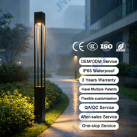 Lampadaire LED carré à haute luminosité, épaisseur et hauteur personnalisées, éclairage paysager en aluminium