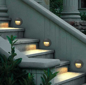 丸型LED階段ライト3W AC220V/110Vステップライト屋外屋内防水ファッション埋め込み式ランプウォールガーデンライト - Product Image 3