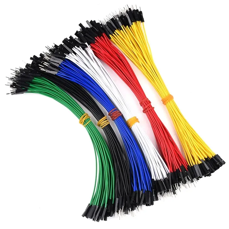 20 adet x 5 renk 2.54mm kadın erkek Dupont konnektörü bağlantı kablosu uygun RC modeli için