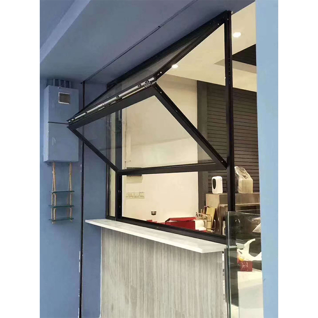 CHANGYI French Style Folding Window Frameless Aluminium Tempered Glass Exterior Bi Folding Window Folding Glass Window