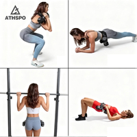 Ceinture de hanche réglable pour le fitness, ceinture d'entraînement avec poids pour haltères, barre de musculation, exercices de pont de hanche