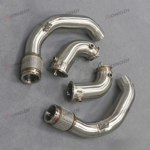 Premium One-Piece Mandrel Bent Exhaust Downpipes for BMW M5 F90 2018-2021 4.4T S63B44B Sporty Exhaust Sound Feel the Power - Product Image 4