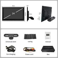 4K HD 14 "IPS Radio Android avec BT 5.0 sans fil MirrorLink FM Transmission vidéo Out Car TV Moniteur d'appui-tête pour siège arrière de voiture