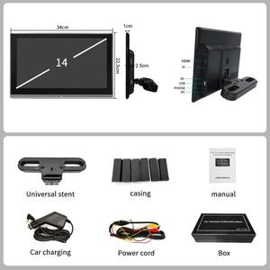 4K HD 14 "IPS Android đài phát thanh với BT 5.0 không dây mirrorlink FM truyền video ra xe TV tựa đầu màn hình cho xe ghế sau - Product Image 6