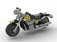 Set Model Motor Seri Kreatif Rakitan Desain Kustom, Blok Bangunan Kreatif, Mainan Bata Plastik ABS