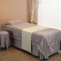 Ensemble literie de Massage, 4 pièces, couvre-lit de haute qualité, housse de couette pour Spa Facial, drap, pour salle de Sauna