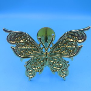 Butterfly Curtain Hooks Warm Gold Anti Rust Traditional Design <b>Hardware</b> Accessories For Curtains - Product Image 3
