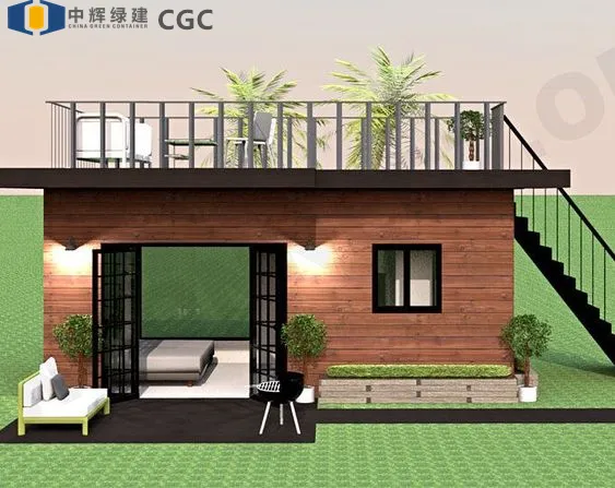 CGCH modüler ev pencere ızgara tasarım katlanabilir prefabrik küçük ev ahşap küçük evler prefabrik evler katlanır kurulum