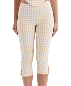 <span class=keywords><strong>Pantalones</strong></span> Capri a Cuadros de Moda Urbana 2026, <span class=keywords><strong>Pantalones</strong></span> Casuales Ajustados de Cintura Alta para Oficina, <span class=keywords><strong>Pantalones</strong></span> Ajustados de Verano para Mujer - Product Image 2