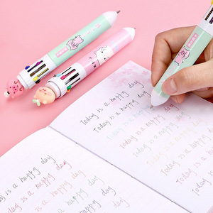 Stylos à bille multi-couleurs, lot de 5 pièces, stylo lisse, dessin animé, mignon, pour l'école et le bureau - Product Image 5