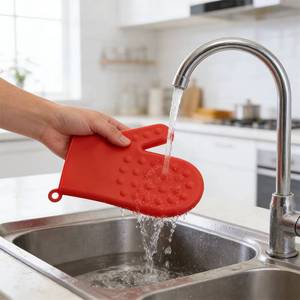 Kitchen Paradise Silicone Insulated Mitts <b>Gloves</b>-Heat Resistant Dishwasher Safe for <b>Oven</b> BBQ Grill Microwave Use - Product Image 1