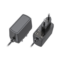 Adaptateur secteur à commutation AC/DC 12V 1A 12W avec lumière LED bleue, prise EU, adaptateur de commutation 12 volts, chargeur de batterie au lithium disponible, plus petit