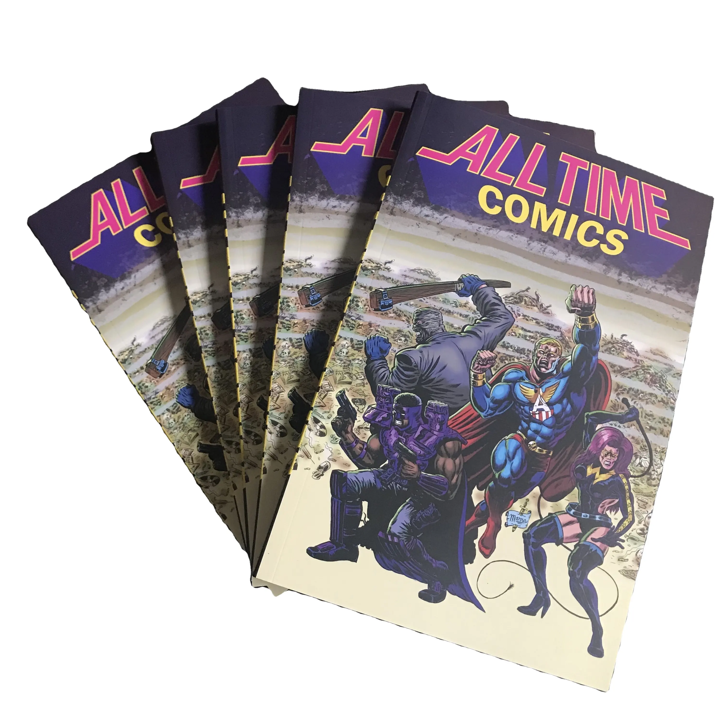 A buon mercato Copertina Morbida Comic Book Stampa Personalizzata