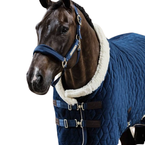 Couverture d'Écurie pour Chevaux en Polycoton Velours, Couleurs Assorties, Hiver, avec Design Ajusté Personnalisé - Product Image 6